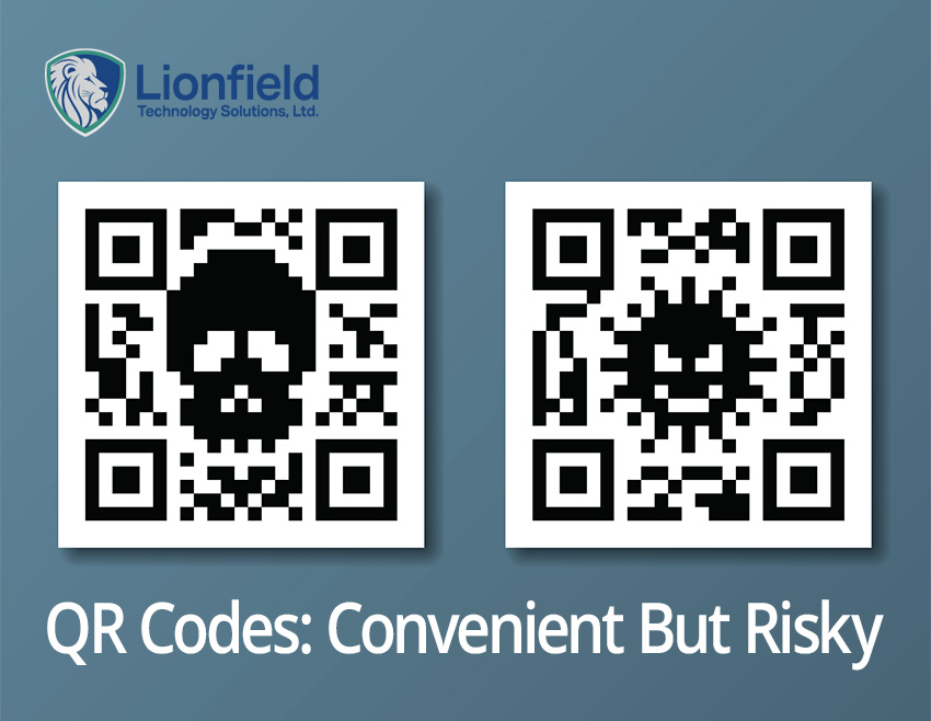 Risky QR codes to support Managed Services Provider's blog article.